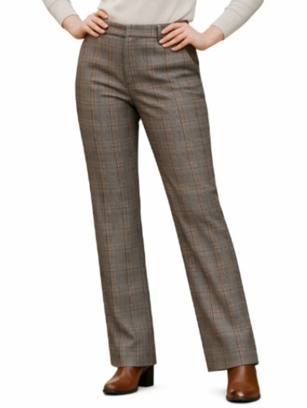 "Wild Fable" Misses (4) Pretty Plaid Multi-color Pants Like New.